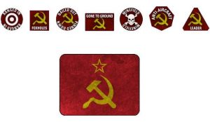 Battlefront Team Yankee  Soviets WWIII: Soviet Token Set - TTK15 - 9420020248991