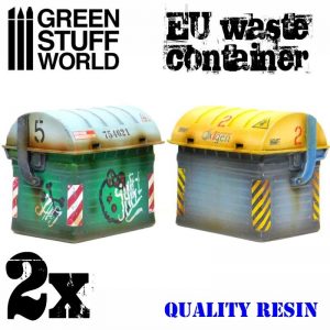 Green Stuff World   Green Stuff World Terrain EU Waste Containers - 8436574503357ES - 8436574503357