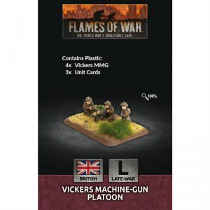 Battlefront Flames of War  United Kingdom British Vickers MMG Platoon - BR728 - 9420020248649