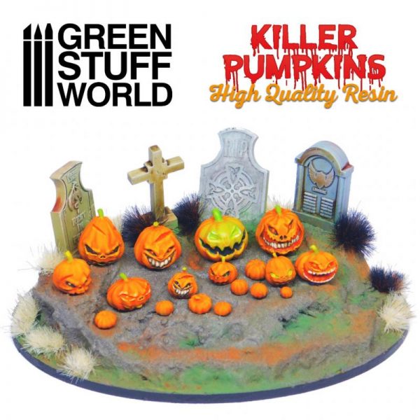 Green Stuff World   Green Stuff World Conversion Parts Resin Killer Pumpkins - 8435646504186ES - 8435646504186