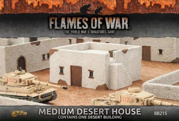 Gale Force Nine   Battlefield in a Box Flames of War: Medium Desert House - BB215 - 9420020234888