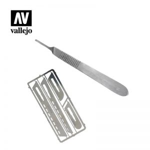Vallejo   Vallejo Tools AV Vallejo Tools - Saw Set #1 with Scalpel Handle #4 - VALT06001 - 8429551930130