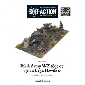 Warlord Games Bolt Action  Poland (BA) Polish Army 75mm light artillery - WGB-PI-28 - 5060200849637