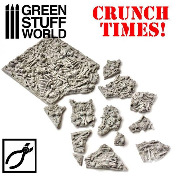 Green Stuff World   Modelling Extras Broken Bones Plates - Crunch Times! - 8436574500288ES - 8436574500288