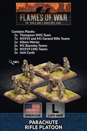 Battlefront Flames of War  United States of America US Parachute Rifle Platoon - US792 - 9420020246645