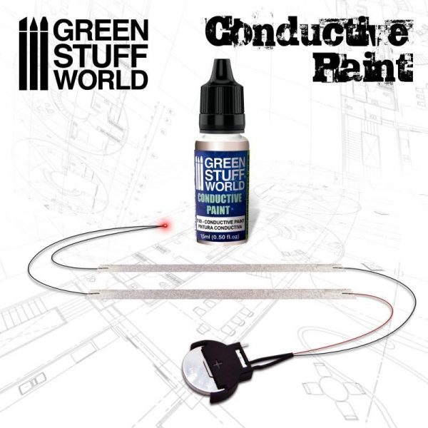Green Stuff World   Specialist Paints Conductive Paint - 8436574504590ES - 8436574504590