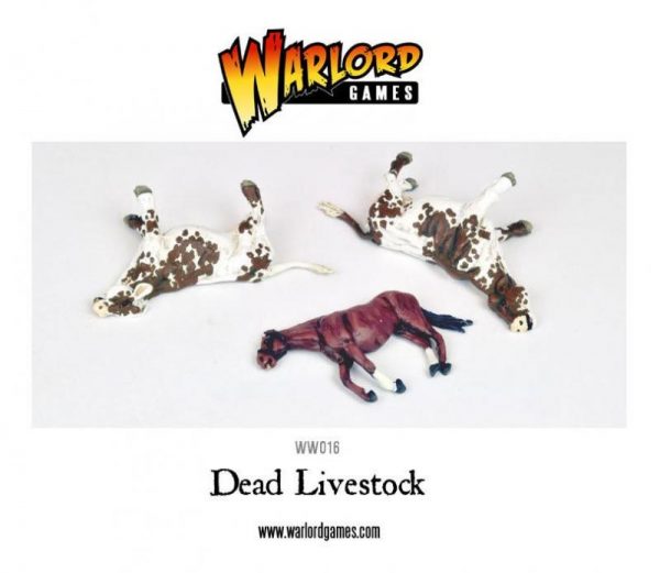 Warlord Games Bolt Action  Bolt Action Extras Dead Livestock (2 cows, 1 horse) - WGB-FA-1 - 5060200840641