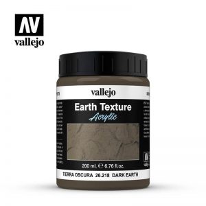 Vallejo   Water & Stone Effects Vallejo Diorama Effects: Stone Textures - Dark Earth 200ml - VAL26218 - 8429551262187