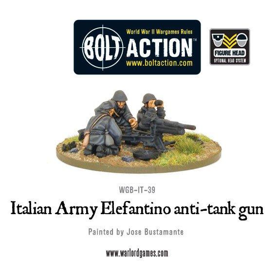 Warlord Games Bolt Action  Italy (BA) Italian Army 47mm Elefantino anti-tank gun - WGB-II-39 -