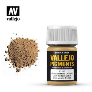 Vallejo   Pigments Vallejo Pigment - Dark Yellow Ocre - VAL73103 - 8429551731034