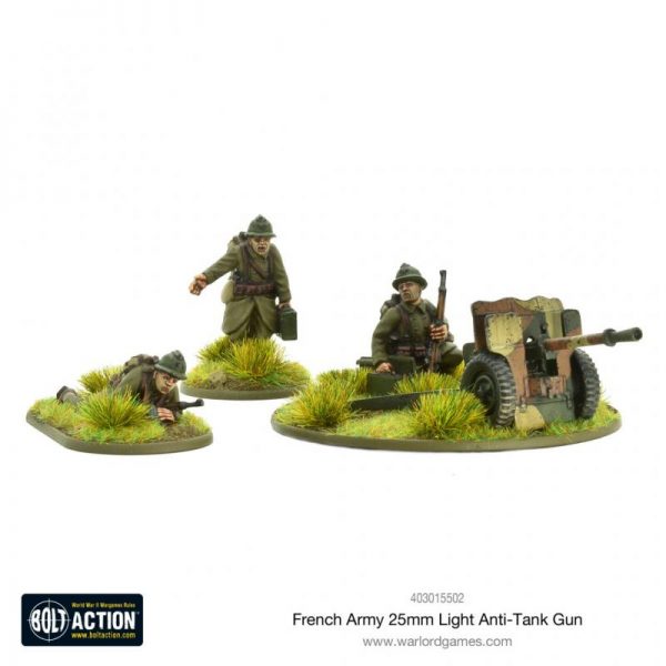 Warlord Games Bolt Action  France (BA) French Army 25mm Light Anti-Tank Gun - 403015502 - 5060572501638