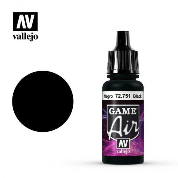 Vallejo   Game Air Game Air: Black - VAL72751 - 8429551727518