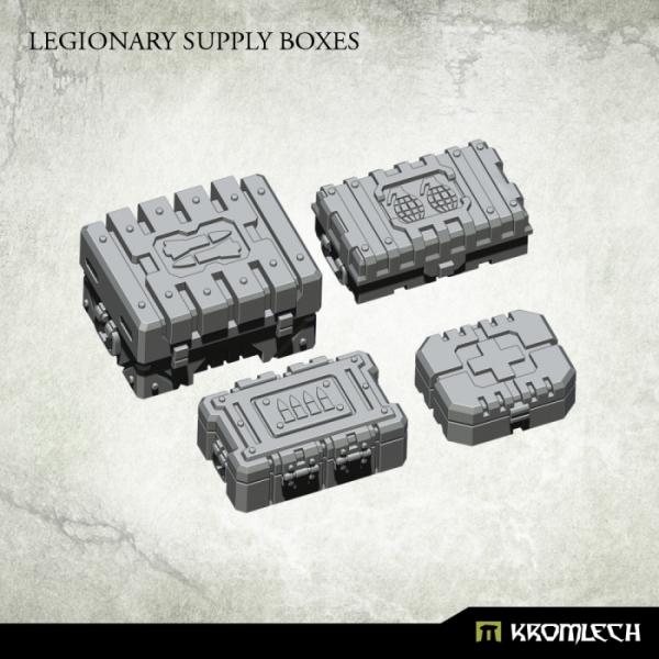 Kromlech   Kromlech Terrain Legionary Supply Boxes (4) - KRBK028 - 5902216117761