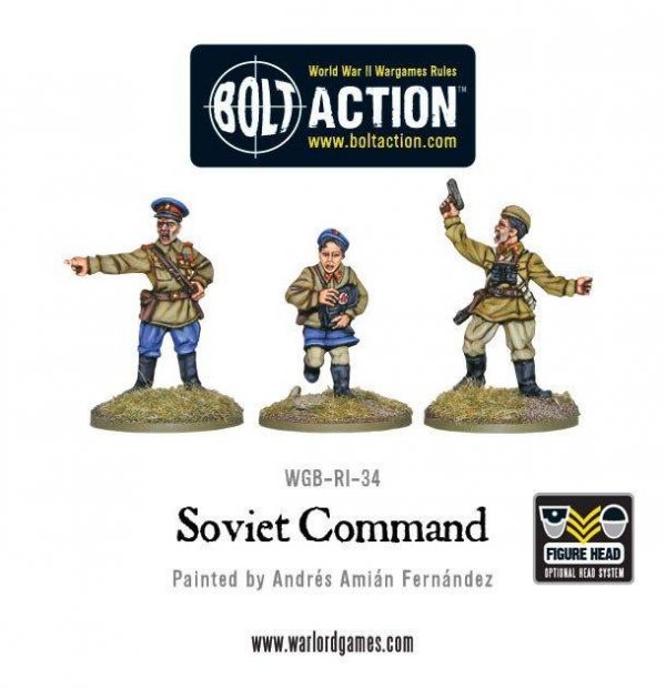 Warlord Games Bolt Action  Soviet Union (BA) Soviet Command (3) - WGB-RI-34 - 5060200844779