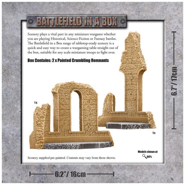 Gale Force Nine   Battlefield in a Box Gothic Battlefields - Crumbling Remnants - Sandstone - BB616 - 9420020248953