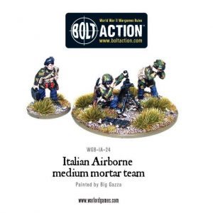 Warlord Games Bolt Action  Italy (BA) Italian Airborne Medium Mortar Team - WGB-IA-24 - 5060200848876