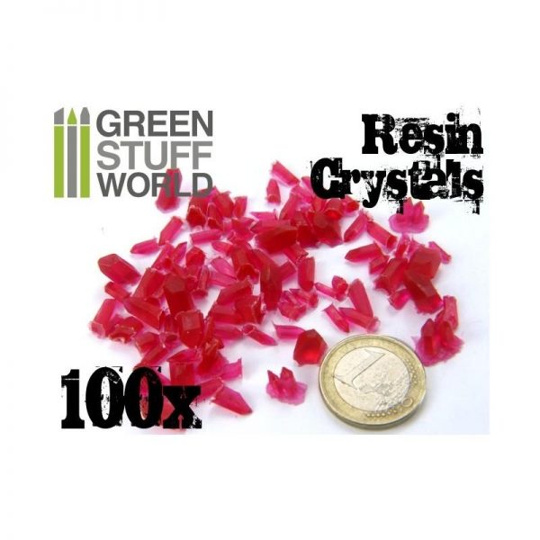 Green Stuff World   Green Stuff World Conversion Parts RED Resin Crystals - 8436554362813ES - 8436554362813