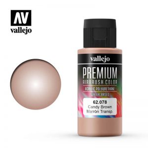 Vallejo   Premium Airbrush Colour Premium Color 60ml: Candy Brown - VAL62078 - 8429551620789