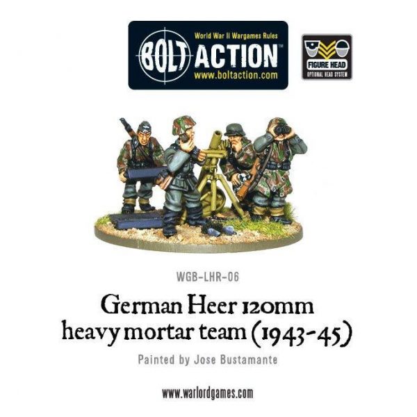 Warlord Games Bolt Action  Germany (BA) German Heer 120mm Heavy Mortar - WGB-LHR-06 - 5060200846124