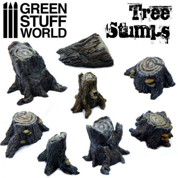 Green Stuff World   Green Stuff World Conversion Parts Tree Stumps - 8436574500387ES - 8436574500387