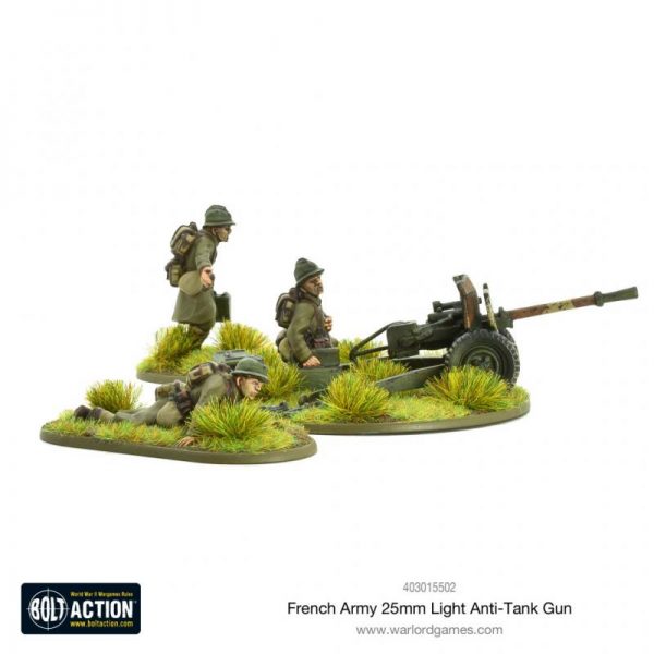 Warlord Games Bolt Action  France (BA) French Army 25mm Light Anti-Tank Gun - 403015502 - 5060572501638