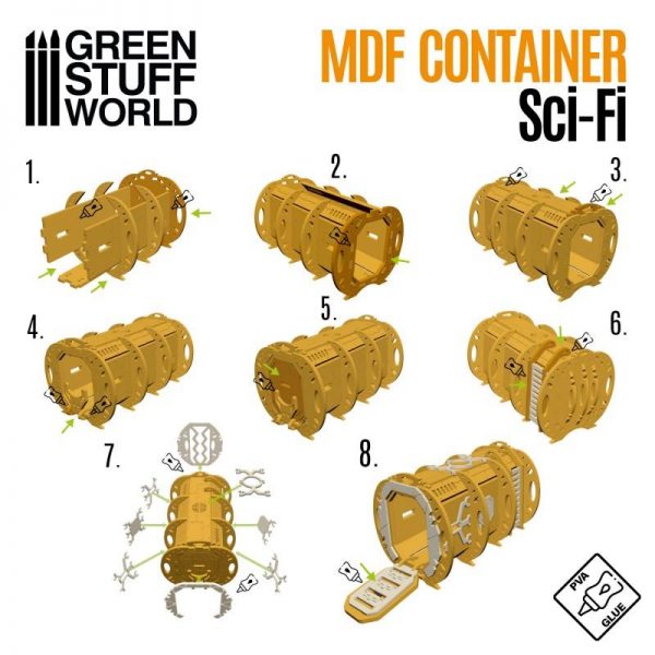 Green Stuff World   Green Stuff World Terrain SciFi Container Pod - 8436574508192ES - 8436574508192