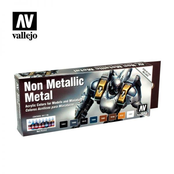 Vallejo   Paint Sets Game Color Set - Non Metallic Metal - VAL72212 - 8429551722124