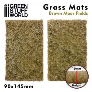 Green Stuff World   Grass Mats Grass Mat Cutouts - Brown Moor Fields - 8436574508383ES - 8436574508383