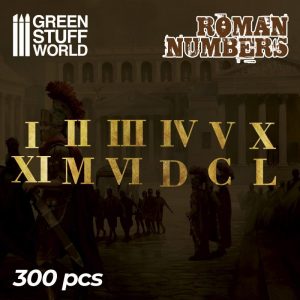 Green Stuff World   Etched Brass Etched Brass Roman Numbers & Symbols - 8436574504729ES - 8436574504729