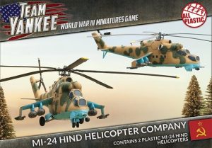 Battlefront Team Yankee  Soviets Mi-24 Hind Helicopter Company - TSBX04 - 9420020229877