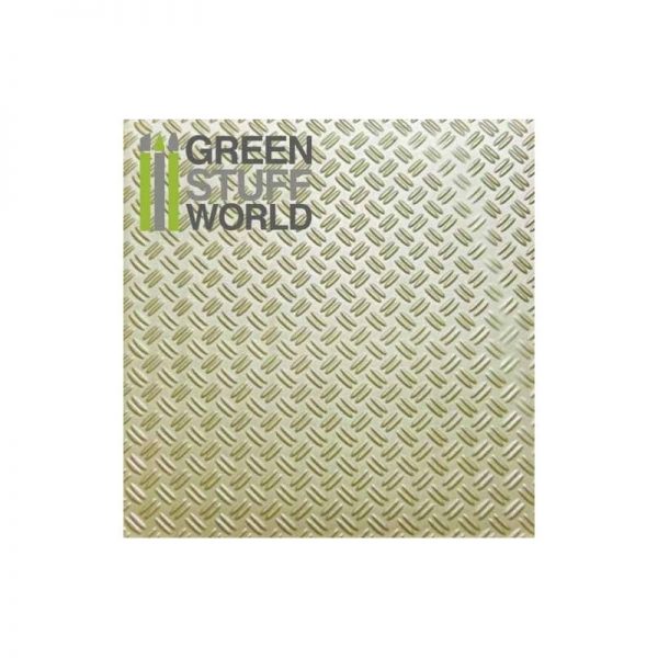 Green Stuff World   Plasticard ABS Plasticard - Thread  DOUBLE DIAMOND Textured Sheet - A4 - 8436554361014ES - 8436554361014