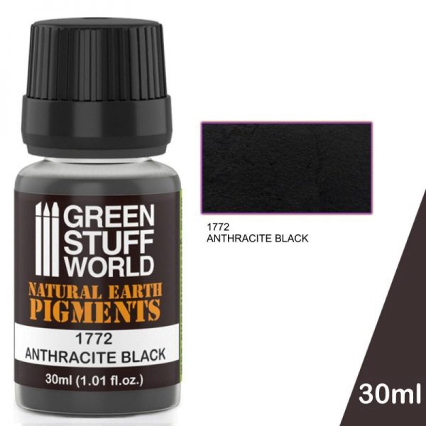 Green Stuff World   Powder Pigments Pigment ANTHRACITE BLACK - 8436574501315ES - 8436574501315