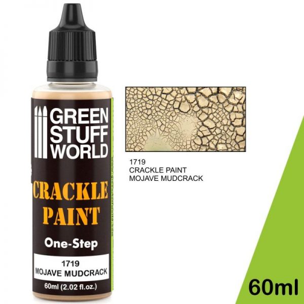 Green Stuff World   Specialist Paints Crackle Paint - Mojave Mudcrack 60ml - 8436574501780ES - 8436574501780