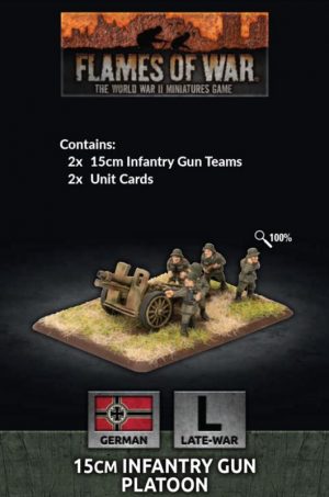 Battlefront Flames of War  Germany German 15cm Infantry Gun Platoon - GE570 - 9420020247758