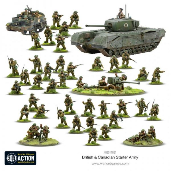 Warlord Games Bolt Action  Great Britain (BA) British & Canadian Army (1943-45) Starter Army - 402011021 - 5060572507173