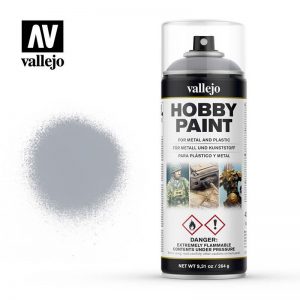 Vallejo   Spray Paint AV Spray Primer: Fantasy Color - Silver 400ml - VAL28021 - 8429551280211