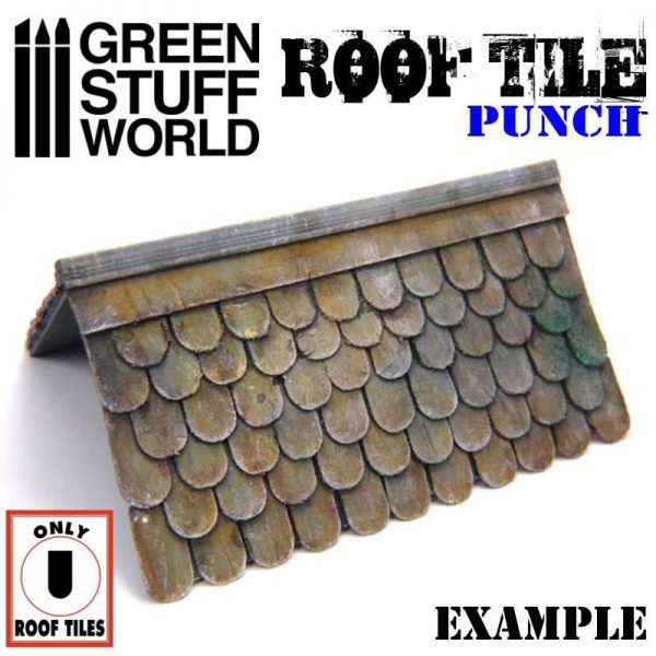 Green Stuff World   Stamps & Punches Miniature ROOF TILE Punch - 8436554364176ES - 8436554364176
