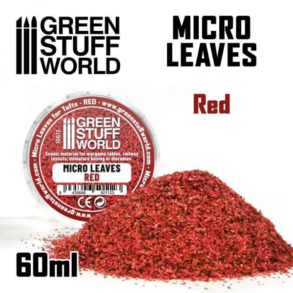 Green Stuff World   Lichen & Foliage Micro Leaves - Red mix - 8435646501123ES - 8435646501123