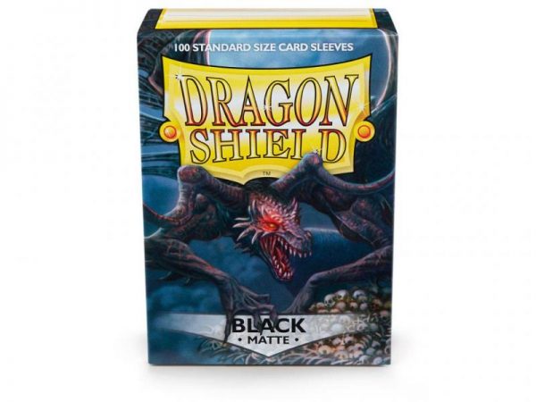 Dragon Shield   Dragon Shield Dragon Shield Matte Sleeves Black (100) - DS100MB - 5706569110024
