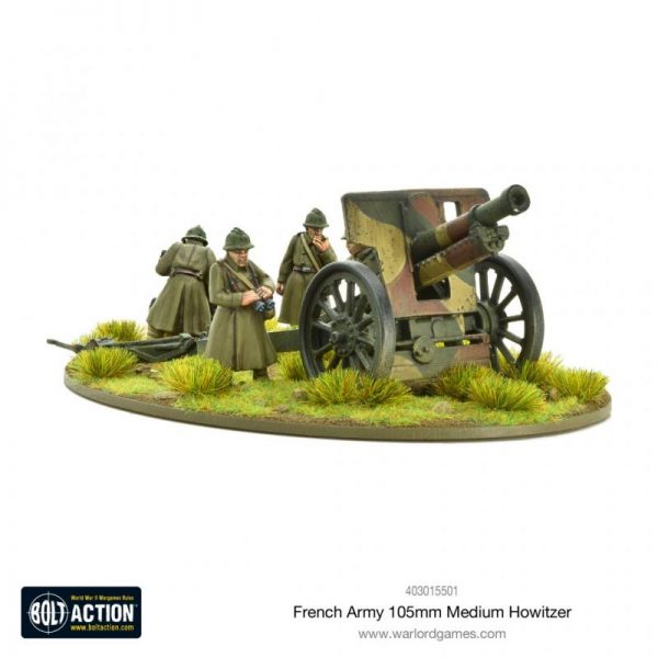 Warlord Games Bolt Action  France (BA) French Army 105mm Medium Howitzer - 403015501 - 5060572501676