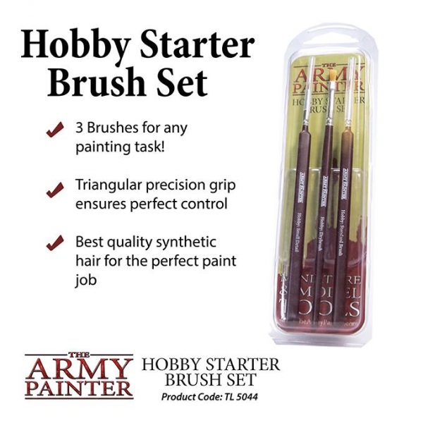 The Army Painter   Army Painter Brushes Hobby Starter Brush Set - APTL5044 - 5713799504400
