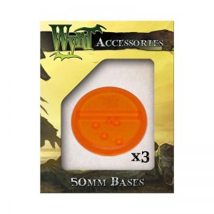 Wyrd   Translucent Bases Orange 50mm Translucent Bases - 3 Pack - WYR0063 - 813856014981
