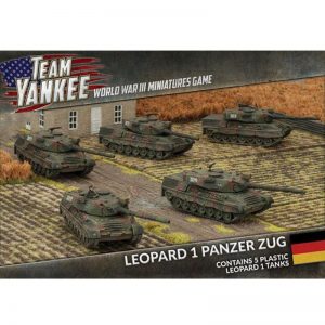 Battlefront Team Yankee  West Germany Leopard 1 Panzer Zug (Plastic) - TGBX14 - 9420020239548
