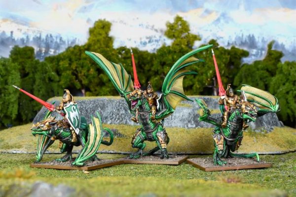 Mantic Kings of War  Elf Armies Elf Drakon Riders Regiment - MGKWE403 - 5060469666921