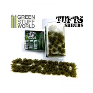 Green Stuff World   Tufts Shrubs TUFTS - 6mm self-adhesive - DARK GREEN - 8436554363063ES - 8436554363063