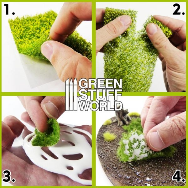 Green Stuff World   Grass Mats Grass Mat Cutouts - Green Meadow - 8436574508369ES - 8436574508369