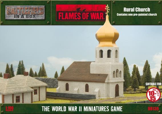 Gale Force Nine   Battlefield in a Box Flames of War: Rural Church - BB139 - 9420020219410