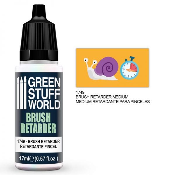 Green Stuff World   Specialist Paints Brush Retarder 17ml - 8436574501087ES - 8436574501087