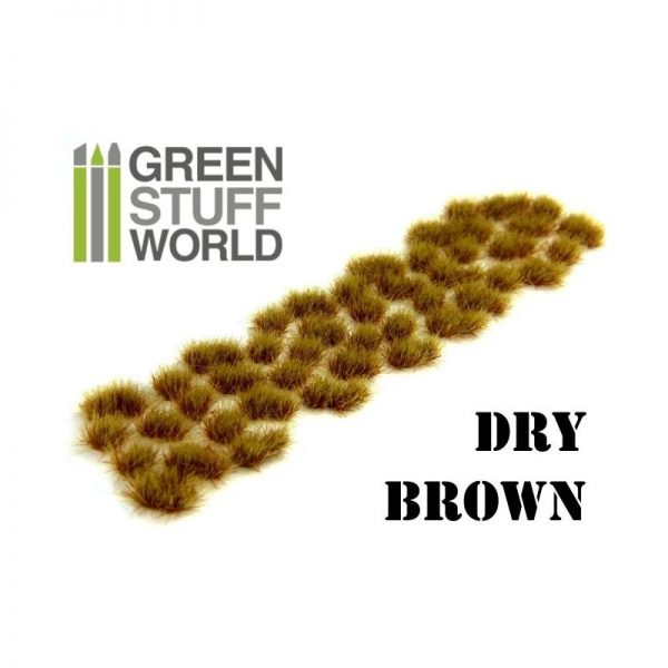 Green Stuff World   Tufts Grass TUFTS - 6mm self-adhesive - DRY BROWN - 8436554362486ES - 8436554362486