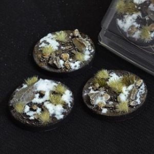 Gamers Grass   Battle-ready Winter Bases Winter Round 50mm (x3) - GGB-WR50 -